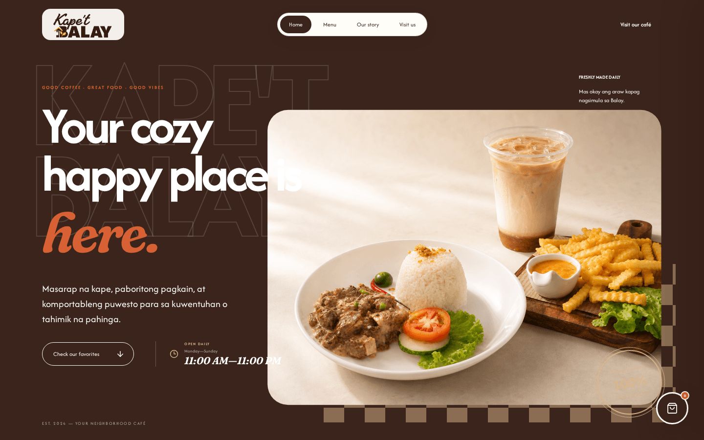 Kapet Balay website preview